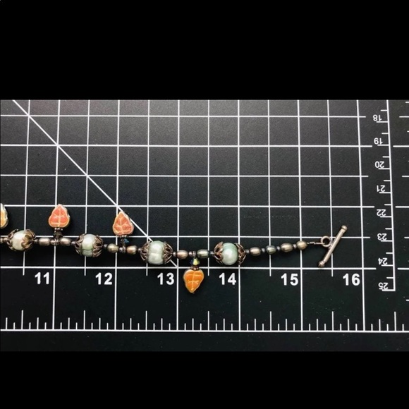 Vintage Pearl Art Glass Beautiful Necklace 🍃 - Picture 13 of 17